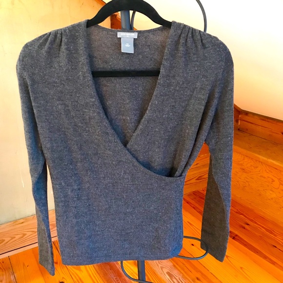 Ann Taylor Sweaters - Ann Taylor Gray Wool Ballerina Sweater, EUC, XS